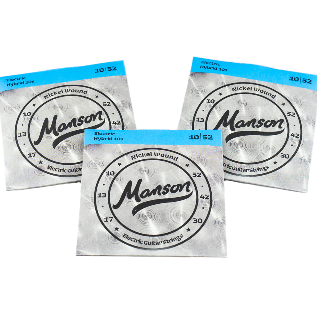 Manson Electric Guitar Strings Gauge 10-52 Multi-Pack