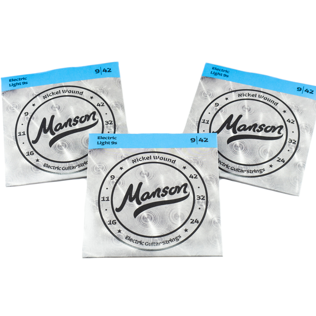 Manson Electric Guitar Strings Gauge 9-42 Multi-Pack