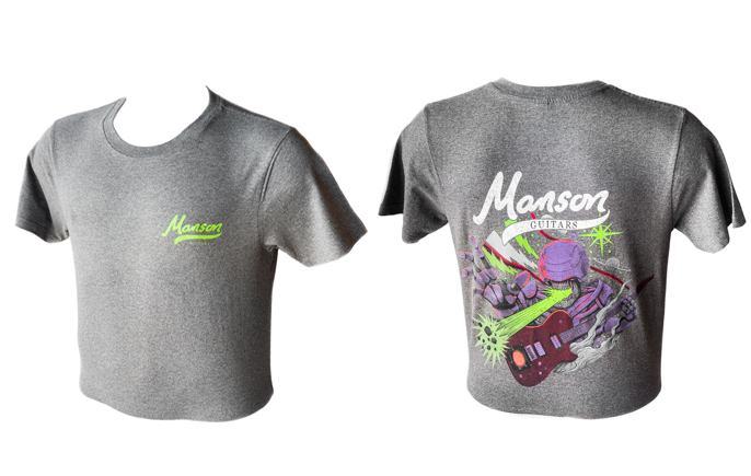 Manson Guitars T-Shirt, Grey