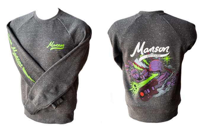 Manson Guitars Sweatshirt, Grey