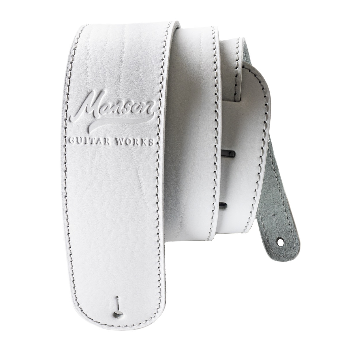 Manson Premium Leather Guitar Strap Starlight White