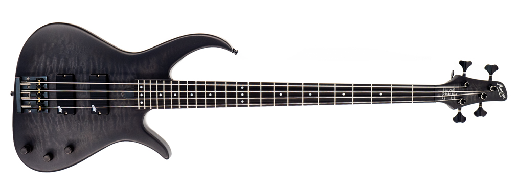 Manson E-Bass John Paul Jones Signature Bass Quilt Top Trans Satin Black Burst