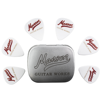 Manson Guitar Works Tortex Plectrum Tin White