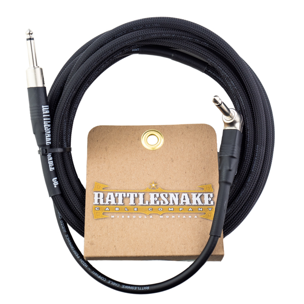 Rattlesnake Snakehead Instrument Cable Straight to Right Angle 