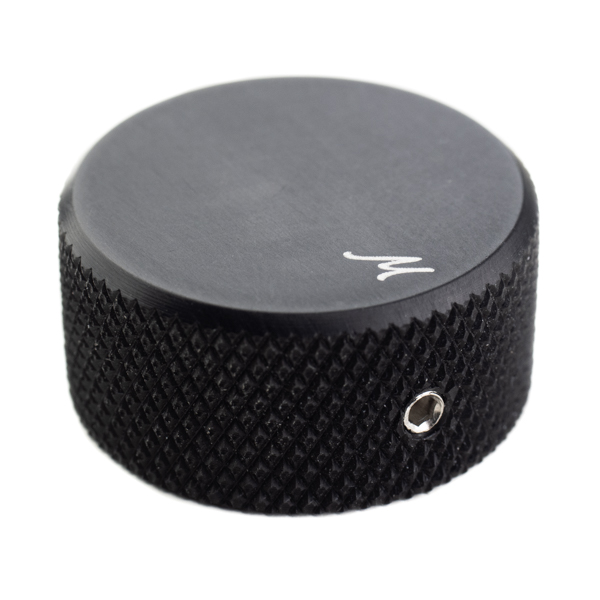 Manson Custom Hardware Control Knob Black Aluminium Solid Shaft