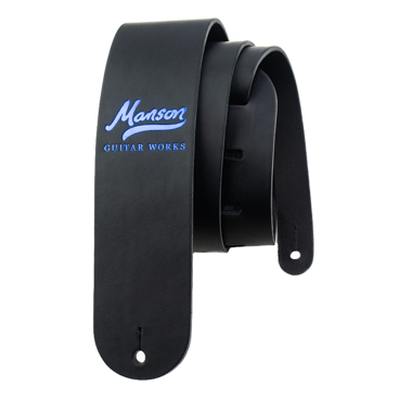 Manson Standard Leather Guitar Strap Blue