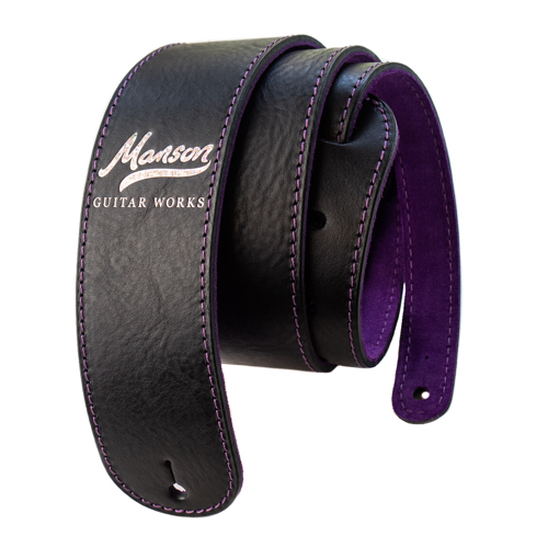 Manson Premium Leather Guitar Strap Holosparkle