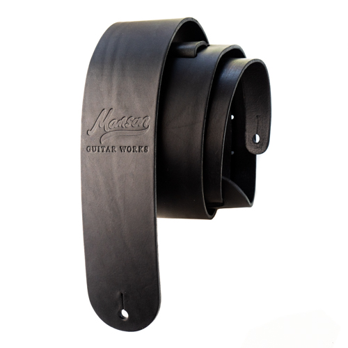Manson Standard Leather Guitar Strap Stealth