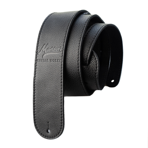 Manson Premium Leather Guitar Strap Black Knight